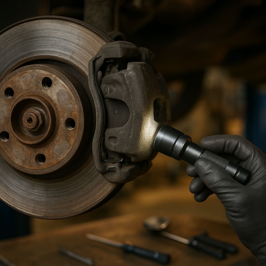 Bremsenprüfung am Fahrzeug